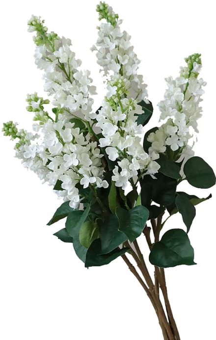 Steelbloem - kunstbloem ridderspoor 76 cm wit 4 takken