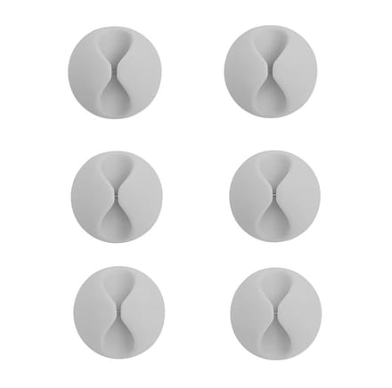 Allteq - Kabelclip - Zelfklevend - 6 stuks - Kabelhouder - Wit