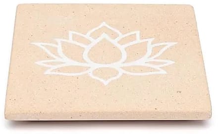 Wierookbrander lotus roze zandsteen – 10 cm x10 cm