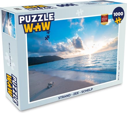 Puzzel Strand - Zee - Schelp - Legpuzzel - Puzzel 1000 stukjes volwassenen