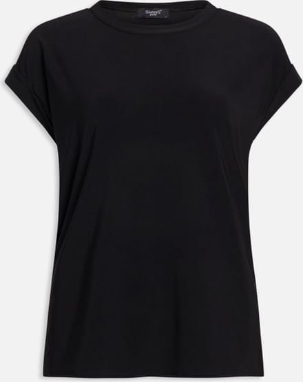 SISTERS POINT Low-a - Dames T-shirt - Black - Maat L