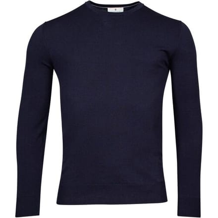 Thomas Maine Trui Crew Neck Single Knit Navy / male