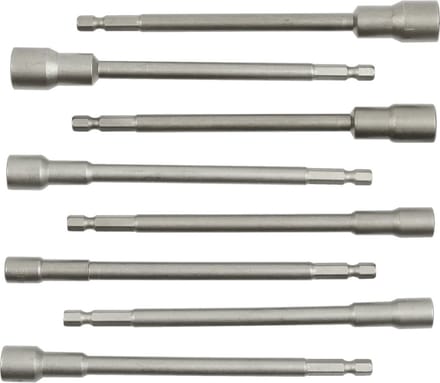 GEKO Magnetische dopsleutelset - 8-delig - 6-13mm - 150mm lengte - CrV staal