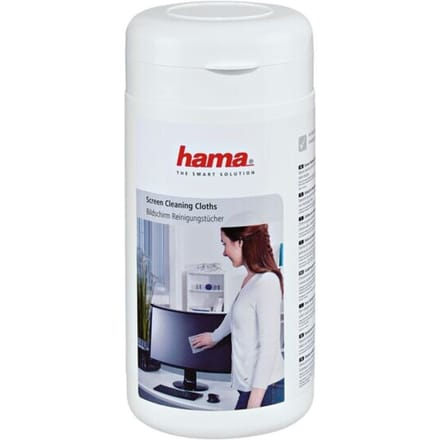 Hama Beeldscherm-reinigingsdoekjes, 100 stuks, in box