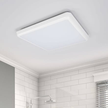 Arcchio - LED plafondlamp - 1licht - Polycarbonaat - H: 4 cm - wit - Inclusief lichtbron