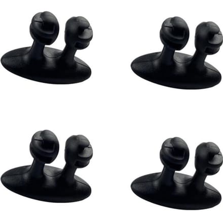 Auto Dashboard Telefoon Oplader Kabel Manager Haak Koptelefoon Lijn Organizer Sluiting Klem Houder Auto Interieur Accessoires 4pc black