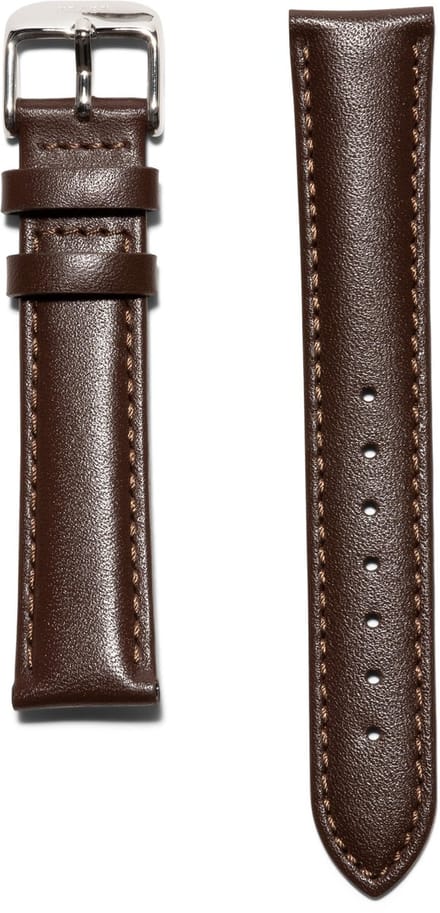 KRAEK Bruin Zilver - horlogebandje met quick release - 18 mm bandje - Easy click