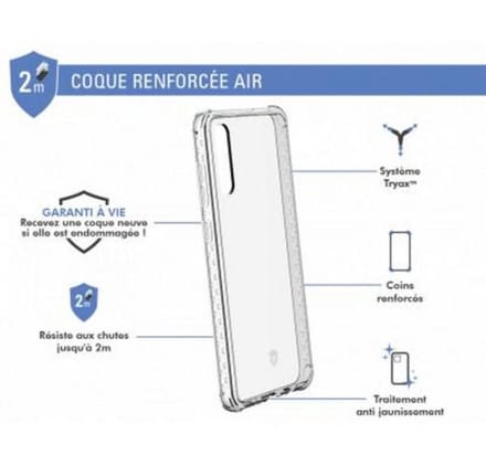Force Case, Hoesje geschikt voor Samsung Galaxy A70 - AIR Versterkt, Transparant