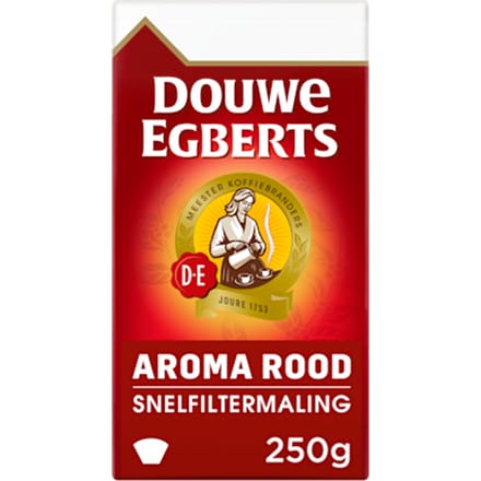 Douwe Egberts snelfiltermaling - Aroma Rood - 250 gram