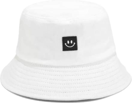 Bucket Hat Smiley - Hoedje Zonnehoed Vissershoedje - Wit