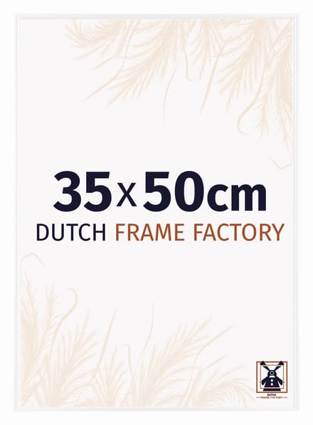 Fotolijst 35x50 cm - Kunststof - Wit Hoogglans - Easy