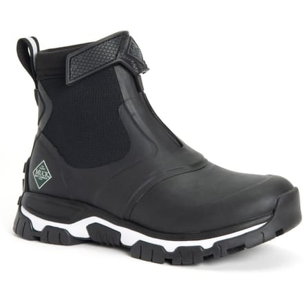 Muck Laarzen Apex Mid Zip Rubber Zwart/Wit Wellington Laarzen