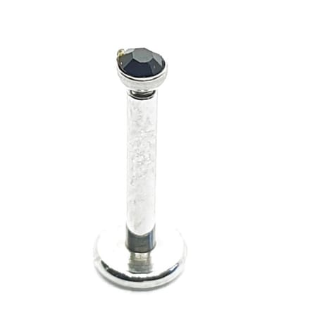Zilver Met Steentje - Tragus / Labret Piercing