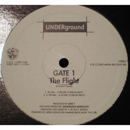 12-inch Plaat GATE 1 - The Flight UND1058 Underground 2000 Italië Dans & Electronica Gebruikt