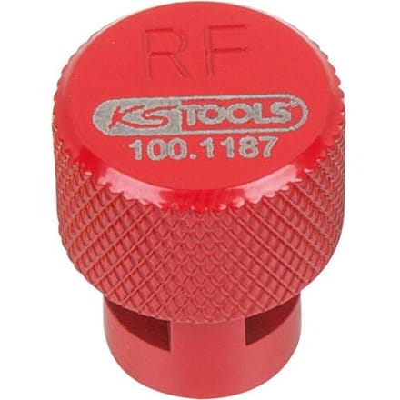 KS Tools 100.1187 RDKS / TPMS bandenontluchter, rood, rechts voor