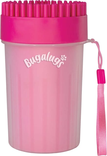 Bugalugs - Potenreiniger - Paw Cleaner - Hondenborstel - Kattenborstel - Medium- Roze