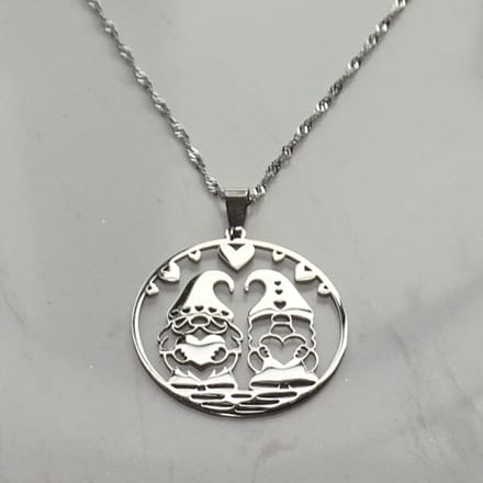 2 Love it Gnoom - Ketting - Stainless steel - Lengte 45 cm + 5 cm verlenging
