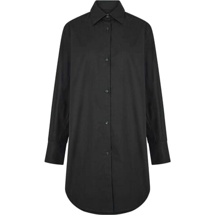 Boss Dames/Dames Relaxed Fit Shirt Met Lange Mouwen (Zwart)