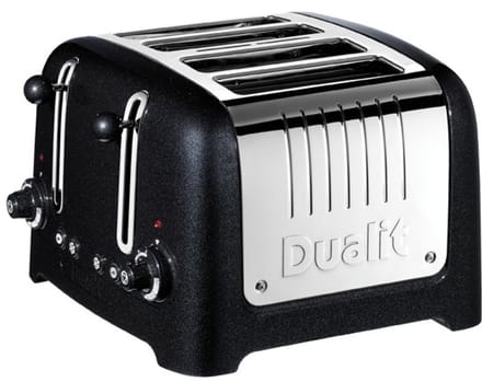 Dualit Lite Toaster Broodrooster 4-slots Zwart RVS D46225