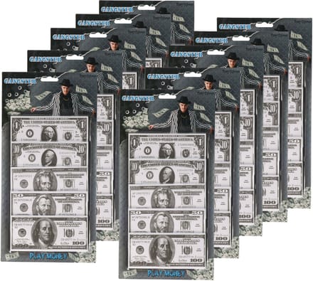 Speelgoed geld - 1000x stuks - 1-10-20-50-100 dollar - 6,5 x 14 cm - Nep geld