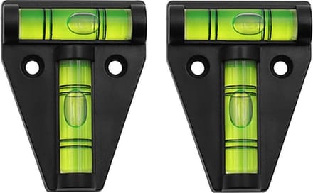 *** 2x Compacte Stelwaterpas - T-Type driehoek kruis Waterpas zwart - Caravan Stellen - van Heble® ***