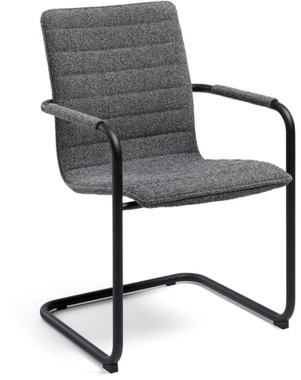 Design sledestoel in Society stof Groen