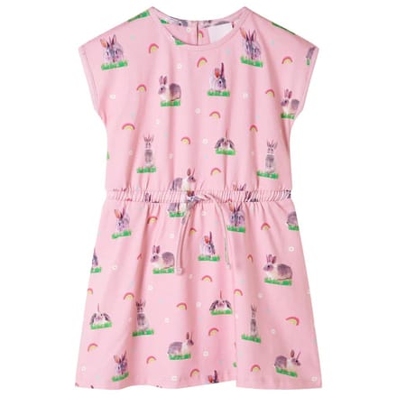 vidaXL Kinderjurk 104 lichtroze