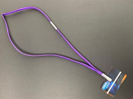 Keycord Met Plastic J clip Paars
