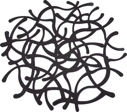 NOOBLU Deco onderlegger TUMBL - Chocolate brown - Diameter: 60 cm
