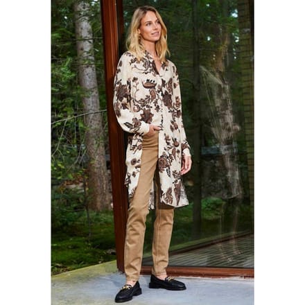Tunic Chill Out Ecru Forest breeze print