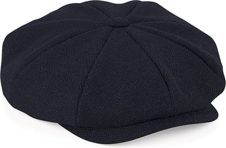 Beechfield 'Heritage Baker Boy Cap' Donkerblauw Maat L/XL