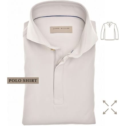John Miller Polo Hyperstretch Performance Zipper Licht Grijs / male