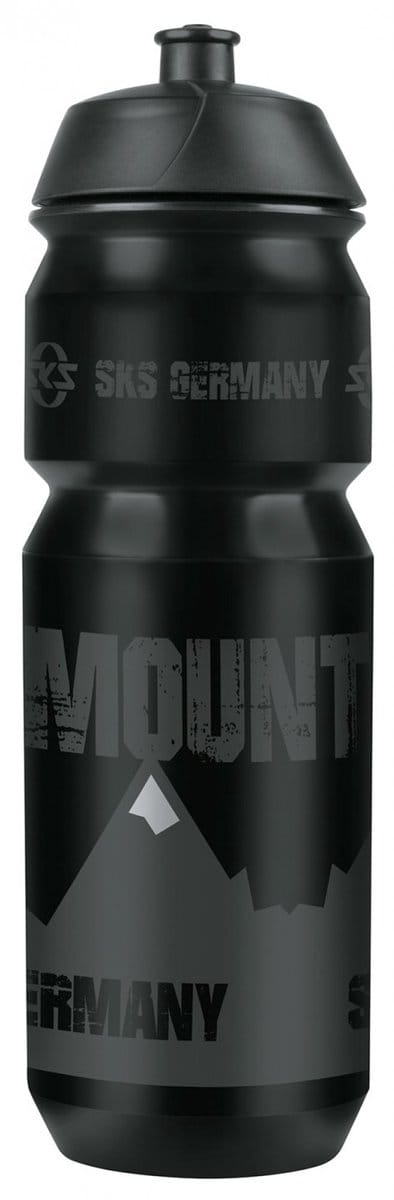 SKS Mountain bidon - 750ml - ergonomisch ontwerp - lekvrij ventiel - zwart