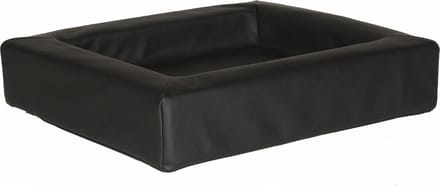 Comfort-Kussen hondenmand leatherlook 100 x 80 x 15 cm - Zwart