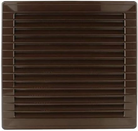 Ventilatierooster Rond Ø100 mm Bruin met Insectenhor en Afsluitbare Klep