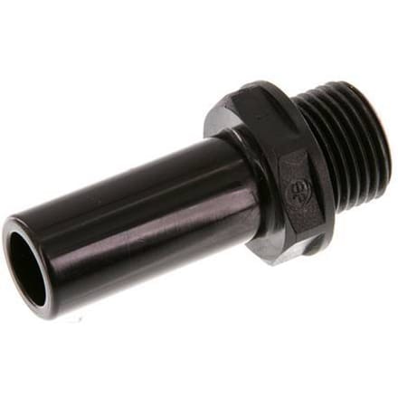 18mm x G1/2'' insteekfitting POM Buitendraad NBR [2 Stuks]