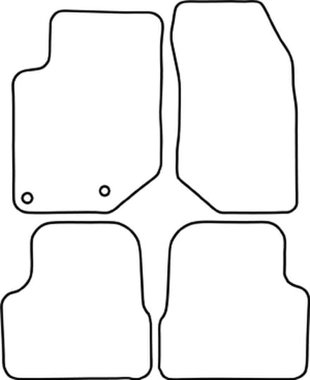 Automatten | Mattenset Opel Corsa - F modellen