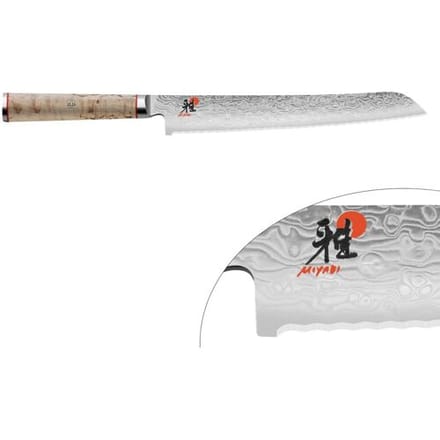 MIYABI 5000 MCD - Broodmes - met gekartelde rand - Mes: 230mm