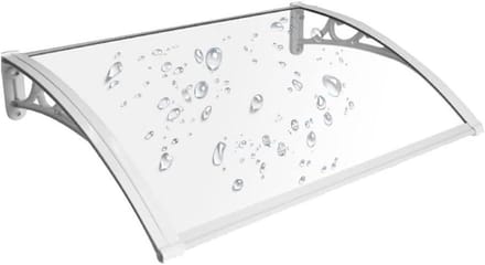 Buitenluifel - Regenscherm - Deuren beschermen - Stille constructie - 80x120cm - Geel