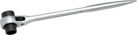 Ratel Sleutel 19 x 22 mm met Spindel voor Terughaalsleutel - Dubbelzijdig