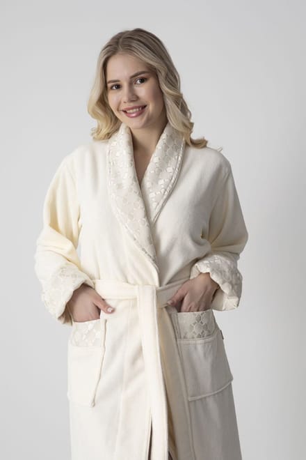Dames Badjas Nerva / creme / L/XL
