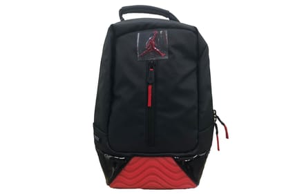 Sac à dos de basketball Jordan en polyester Petit Unisexe Noir Rouge ONESIZE