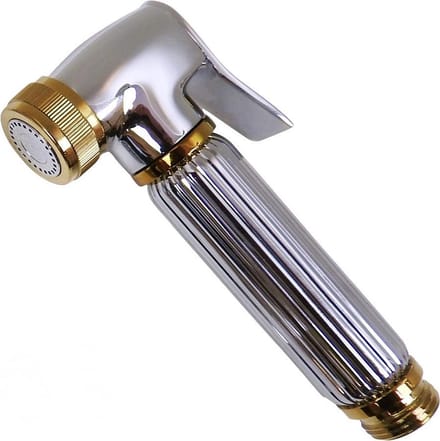 WillieJan Knijp handdouche A2001 – Verchroomd Messing – Met goudkleurige Accenten