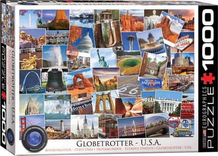 Eurographics - Globetrotter USA - 1000 stukjes 68×48cm (b×h) - Legpuzzel