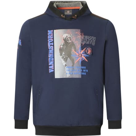 Jan Vanderstorm herren Sweatshirt - 52/54 - donkerblauw - Plus Size