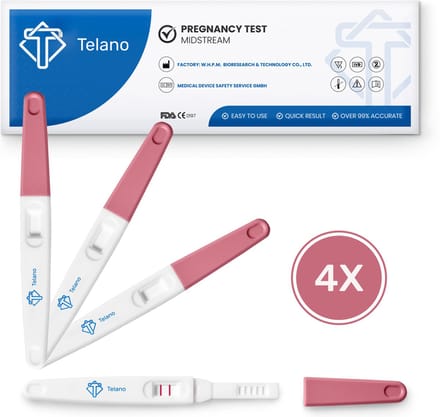 TELANO Zwangerschapstest Midstream Extra Vroeg 4 stuks - Extra Gevoelig