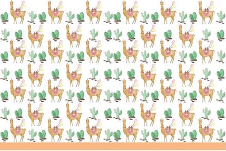Llama party Tafelkleed - 120 x 180 cm