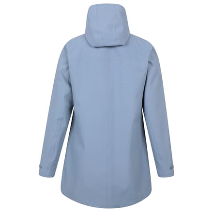 Mountain Warehouse Dames April Longline Waterdichte Jas (Blauw)