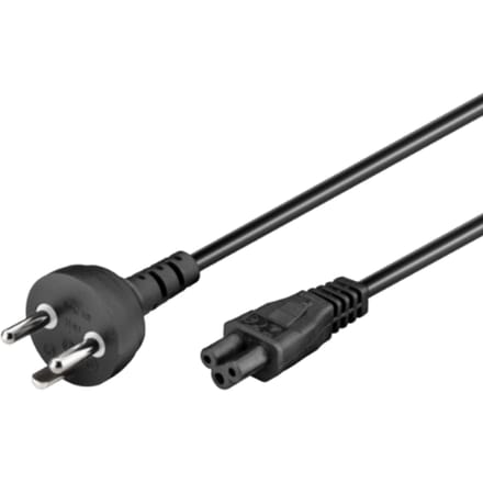 Denemarken stroomkabel met C5 plug - zwart - 2 meter