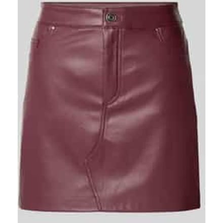 Minirok in leerlook, model 'KATE'